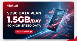 Gói cước SD90 Viettel 90.000đ - 1,5 GB/ngày Tốc Độ Cao, Chu Kỳ 30 ngày